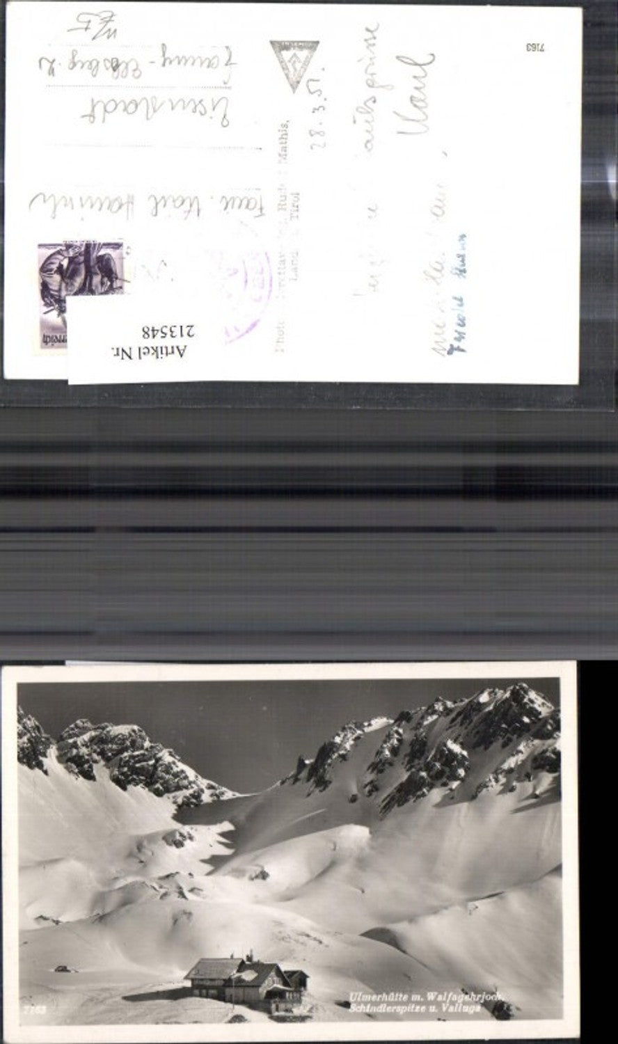 213548, Ulmerhütte mountain hut with Walfagehrjoch, Schindlerhütte and Valluga, Sankt Anton am Arlberg