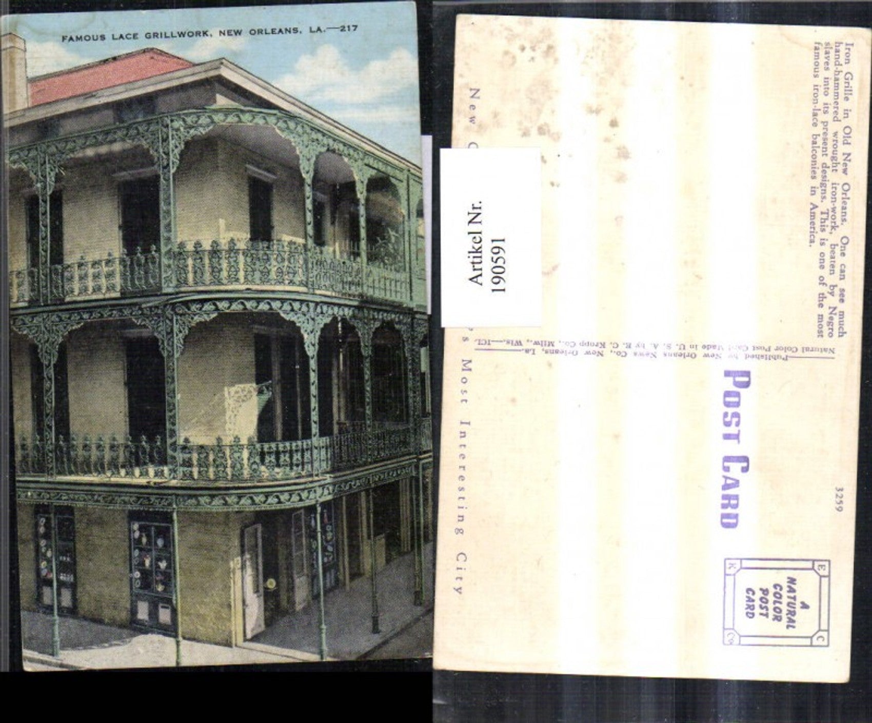 Alte Ansichtskarte – Old Postcard