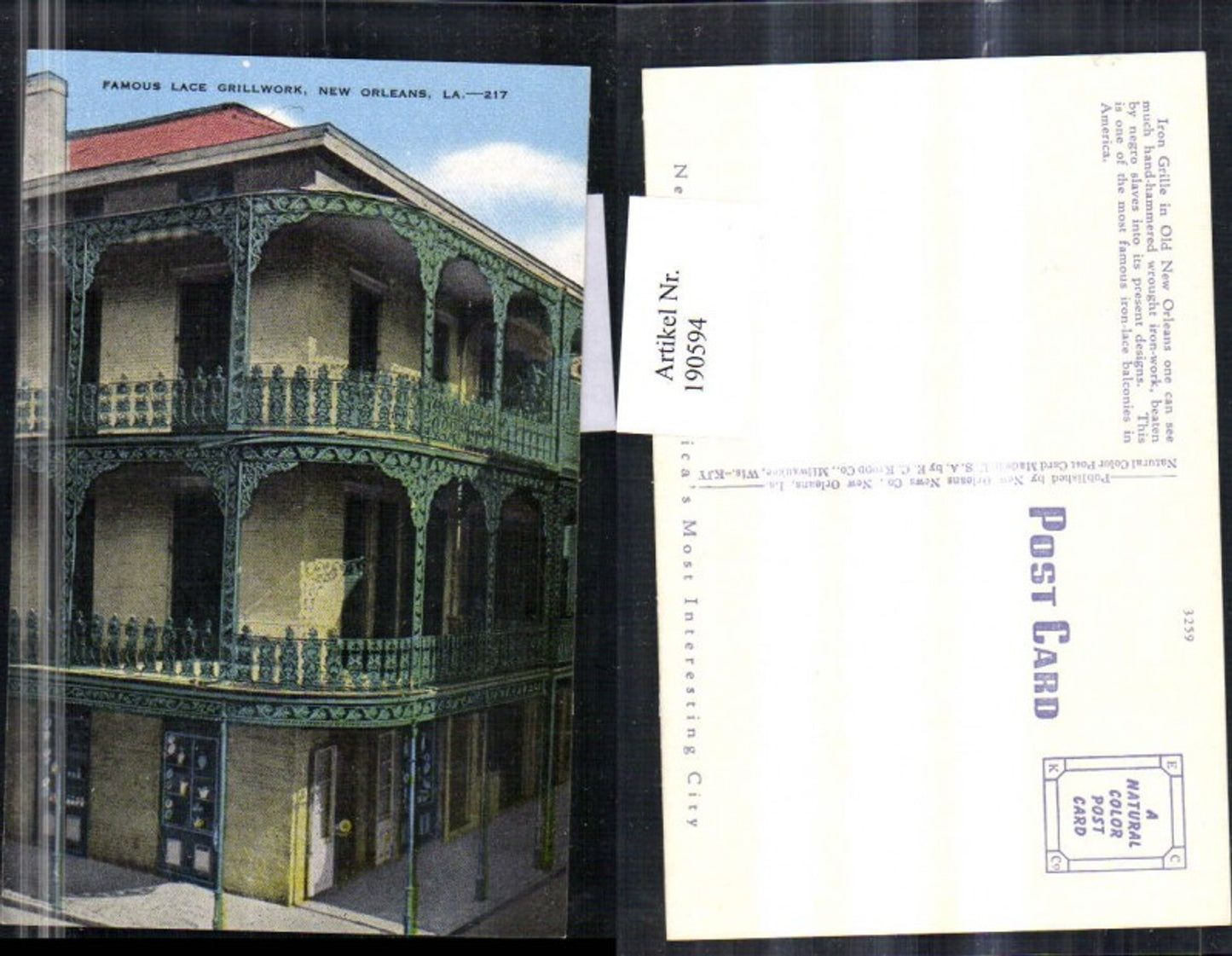 Alte Ansichtskarte – Old Postcard