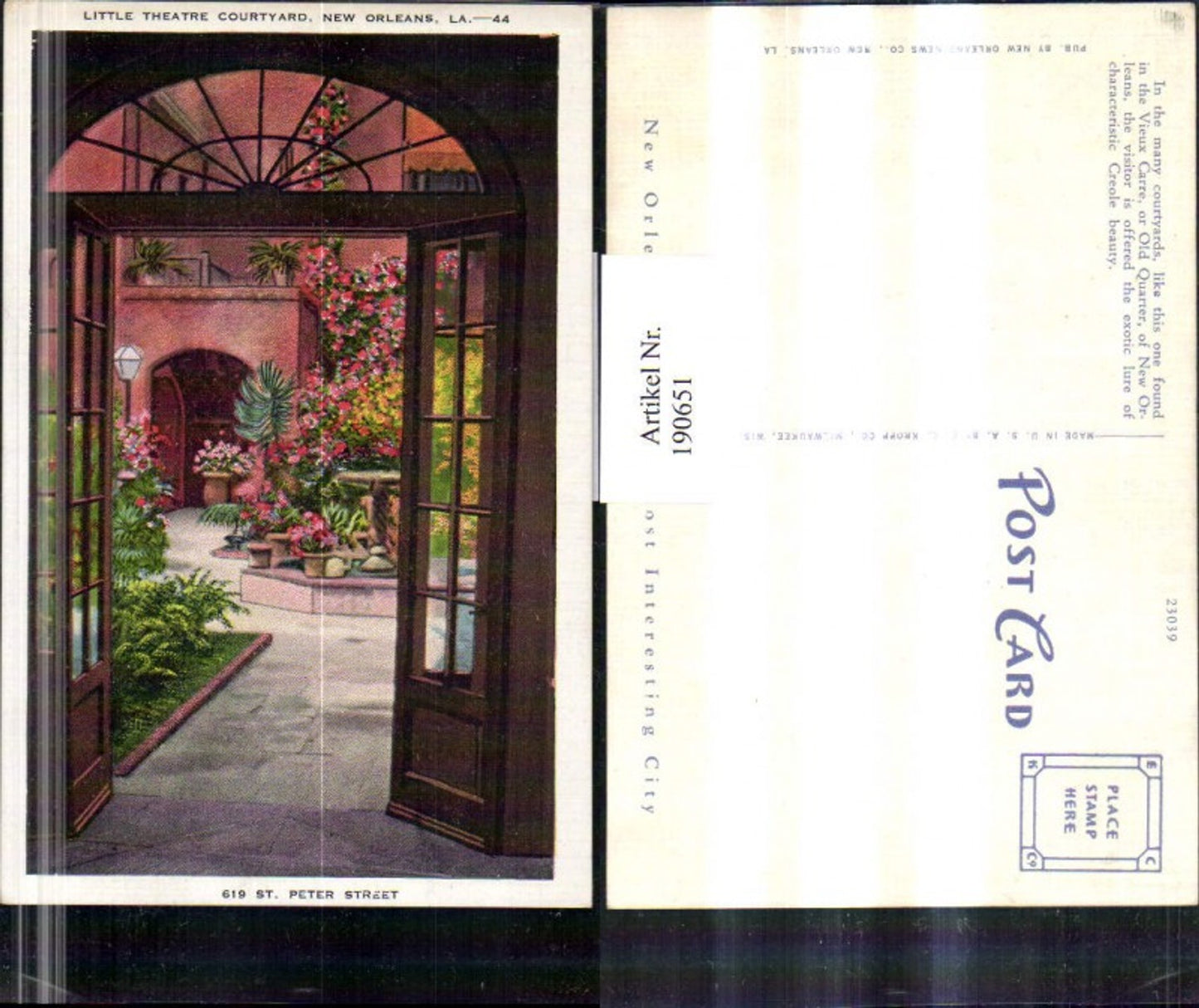 Alte Ansichtskarte – Old Postcard