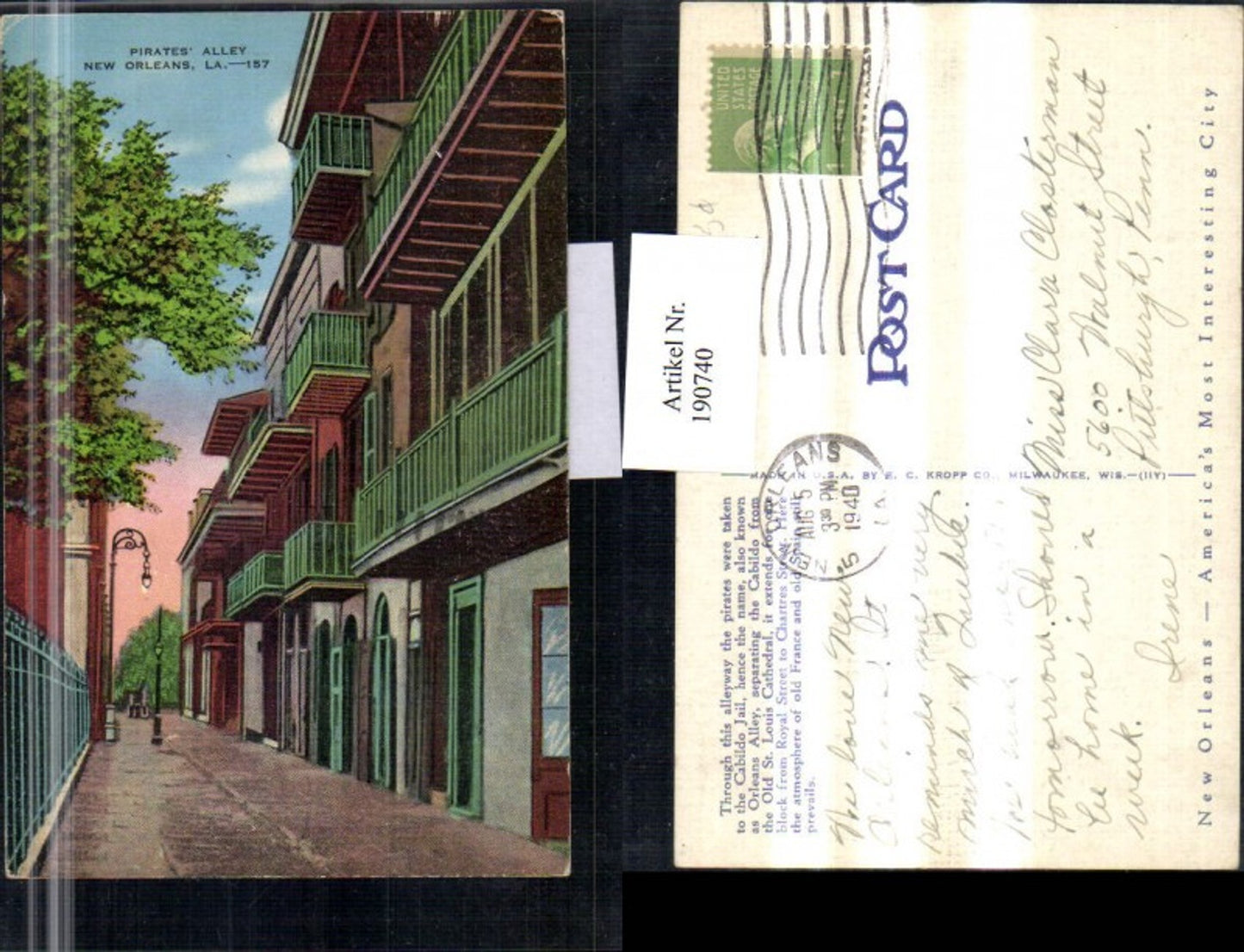 Alte Ansichtskarte – Old Postcard