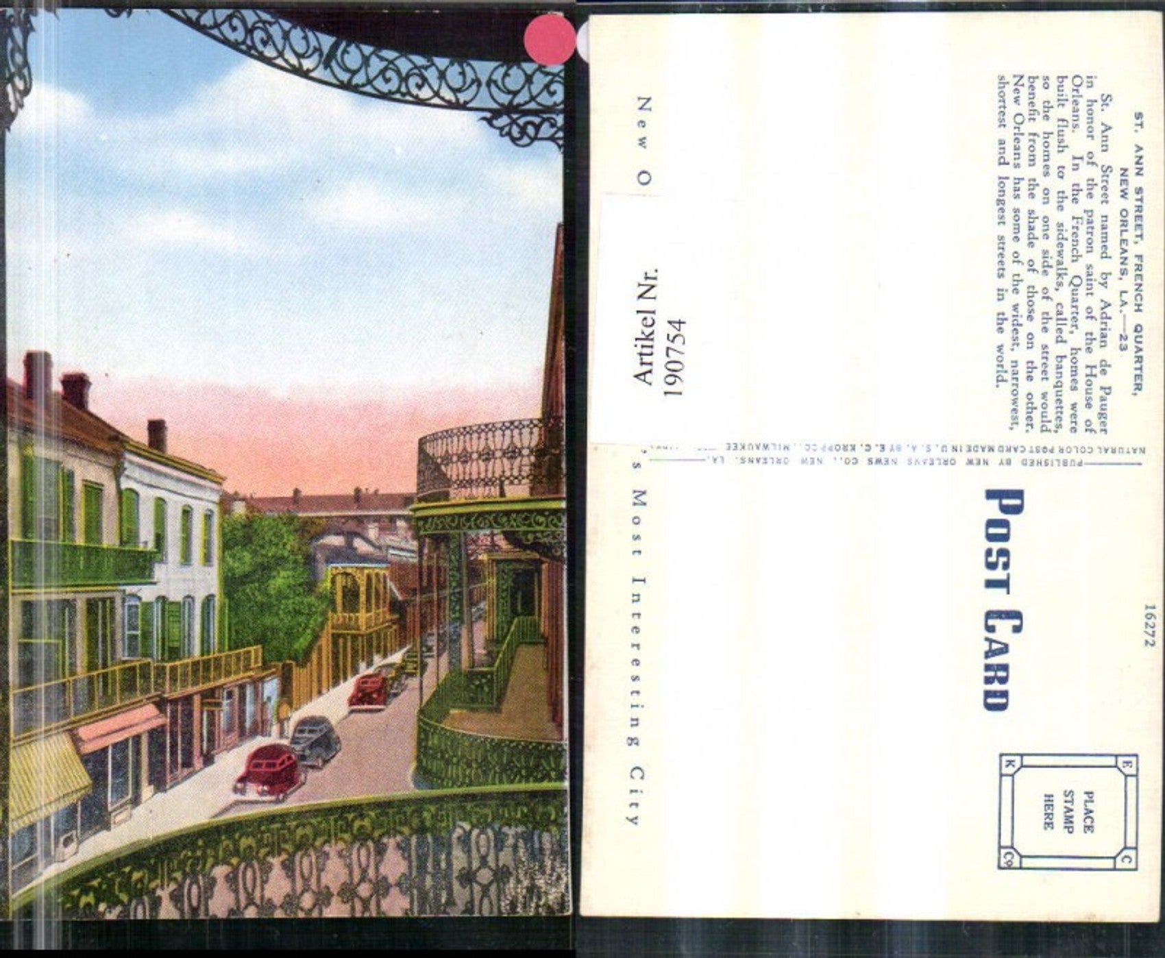 Alte Ansichtskarte – Old Postcard