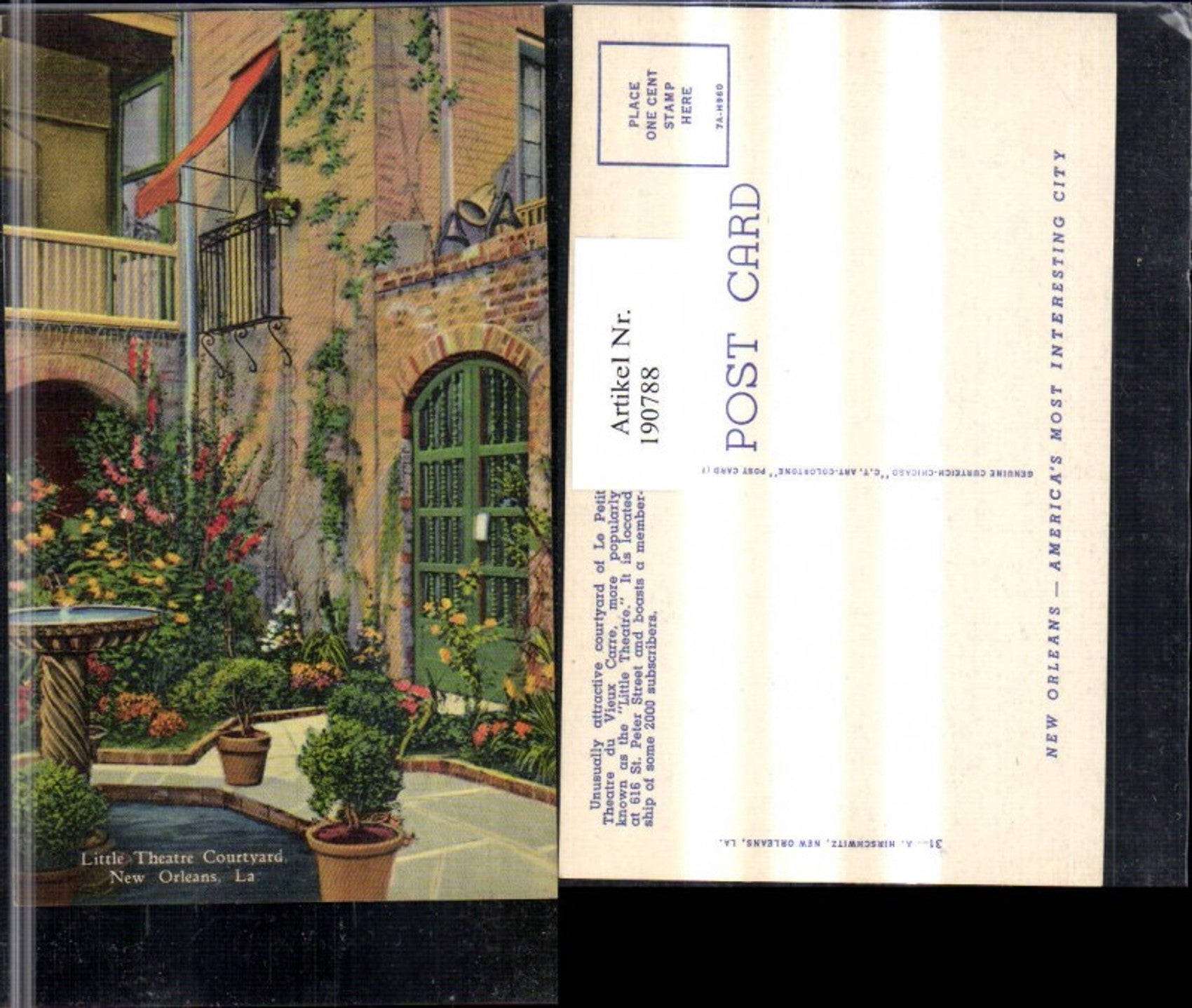 Alte Ansichtskarte – Old Postcard