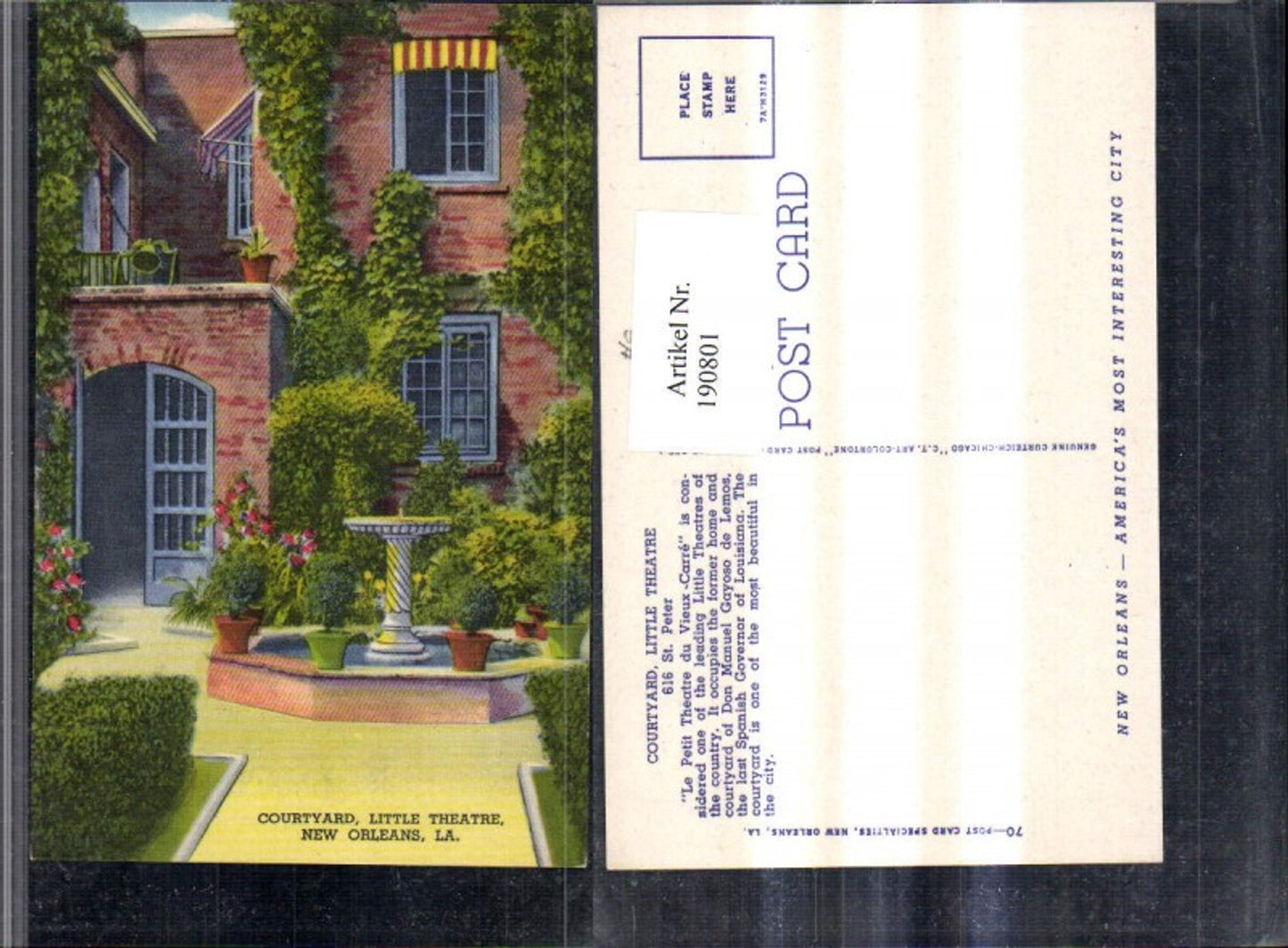 Alte Ansichtskarte – Old Postcard