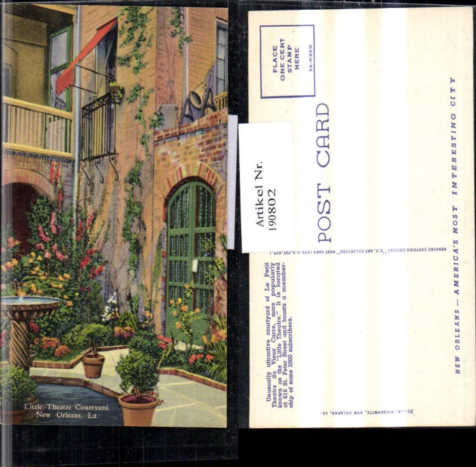 Alte Ansichtskarte – Old Postcard