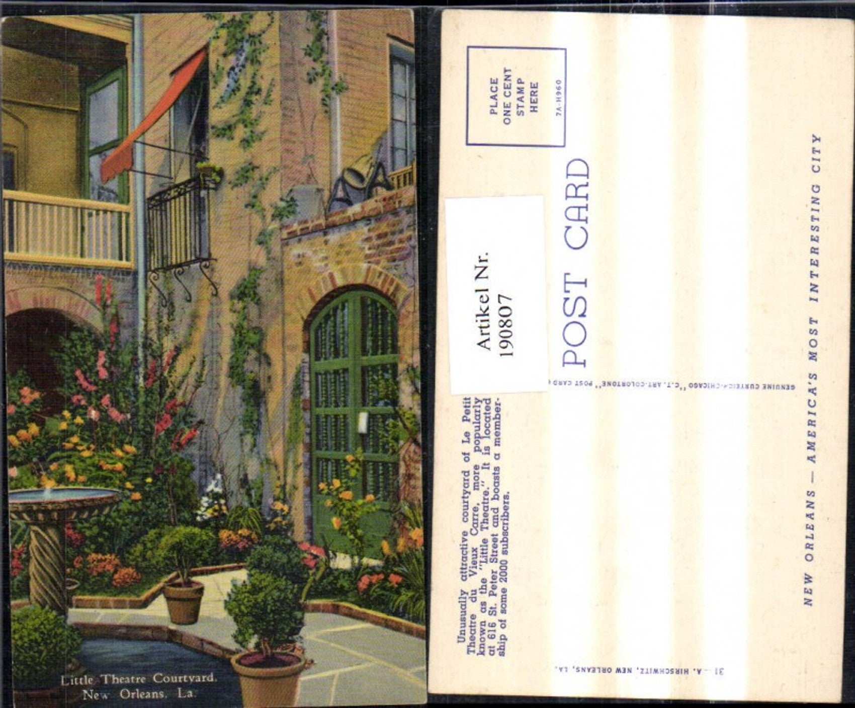 Alte Ansichtskarte – Old Postcard