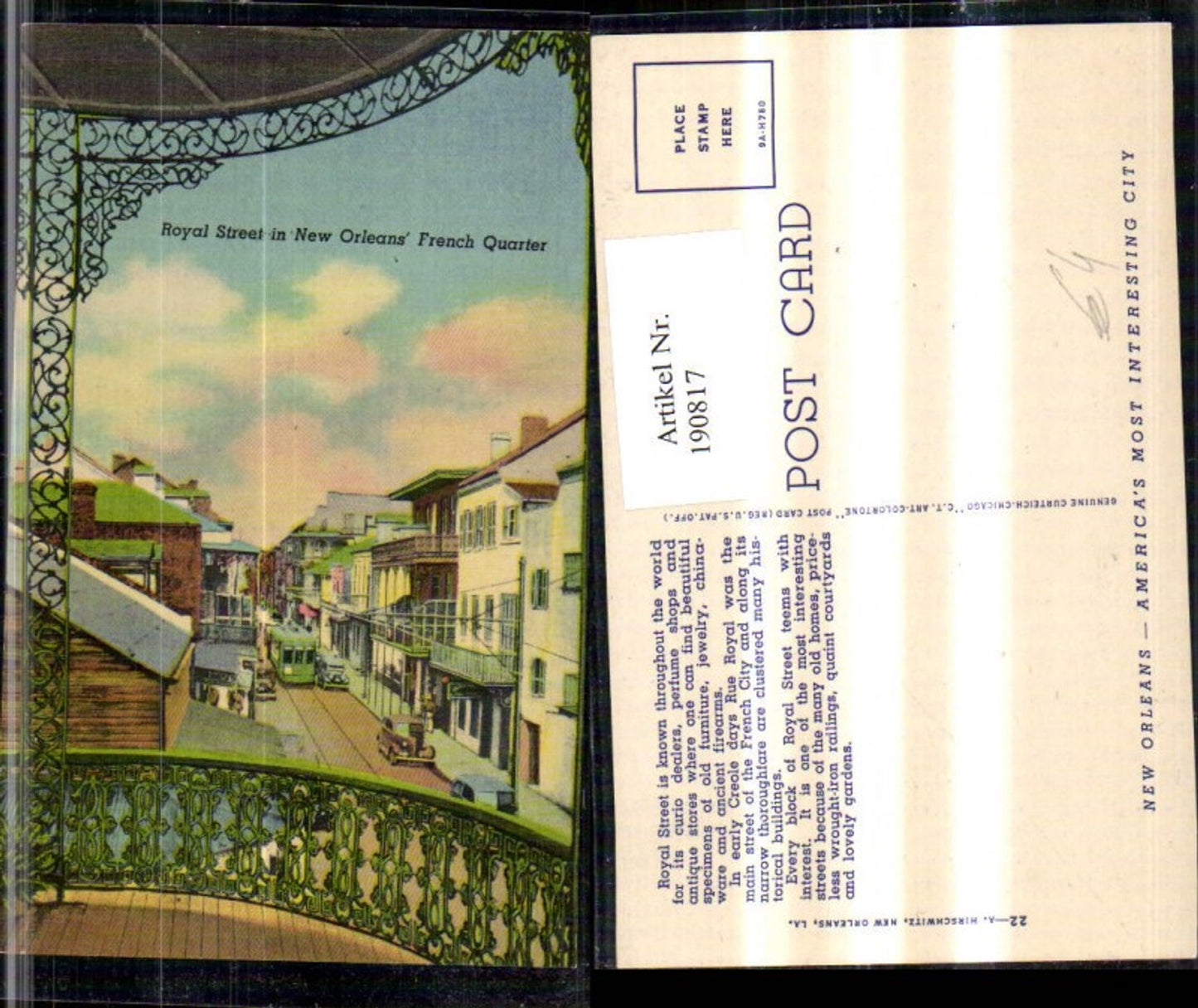 Alte Ansichtskarte – Old Postcard