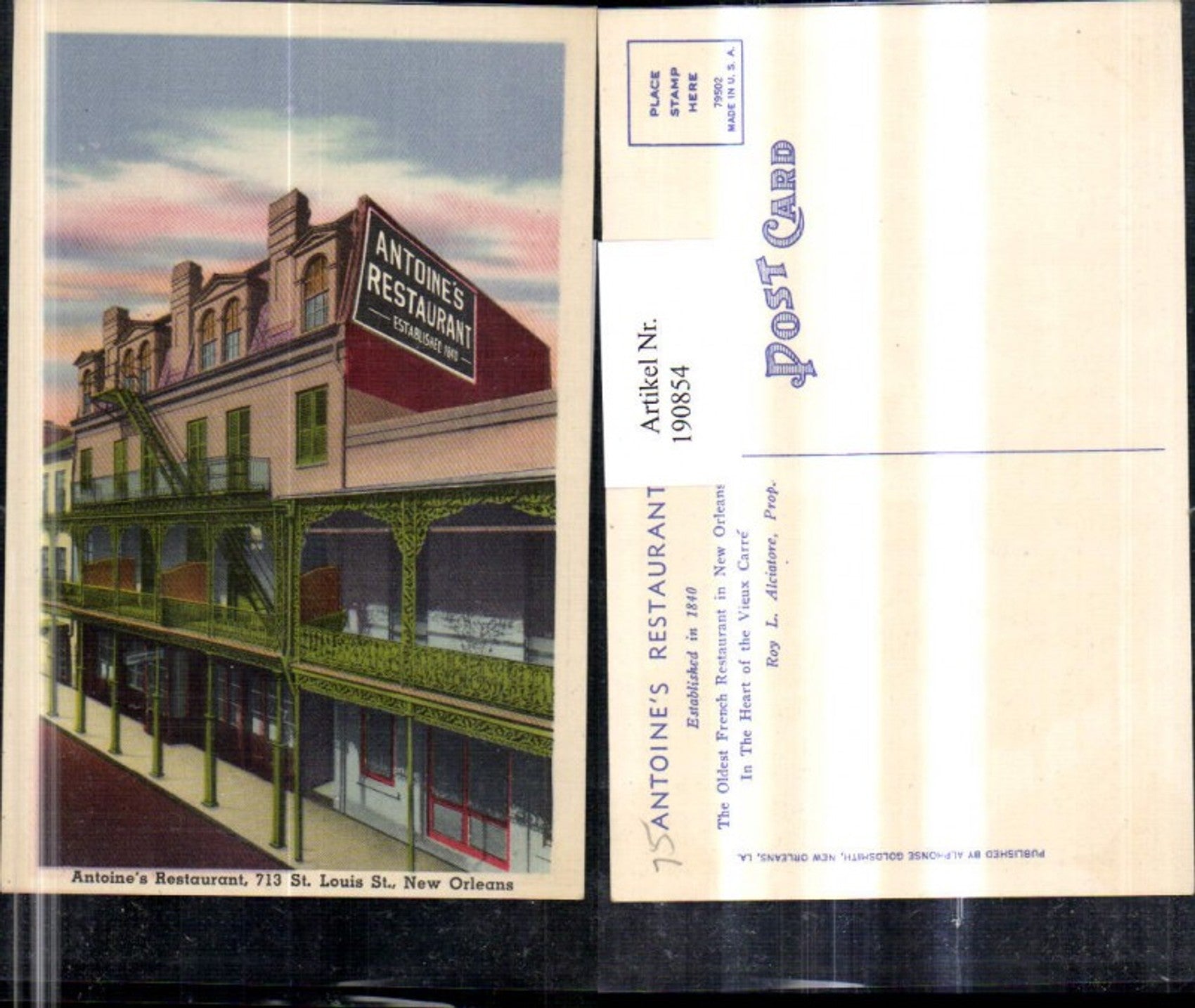Alte Ansichtskarte – Old Postcard