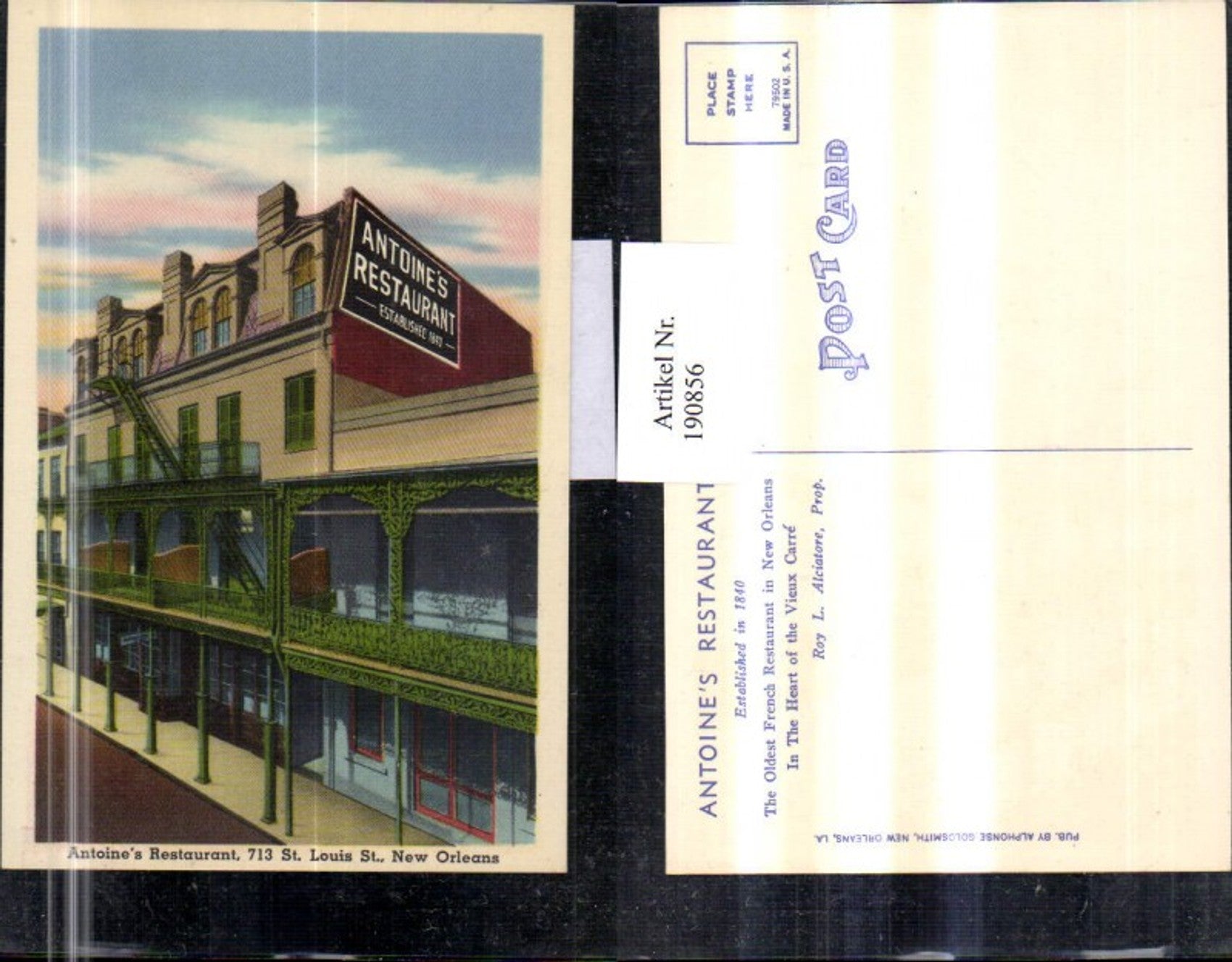 Alte Ansichtskarte – Old Postcard