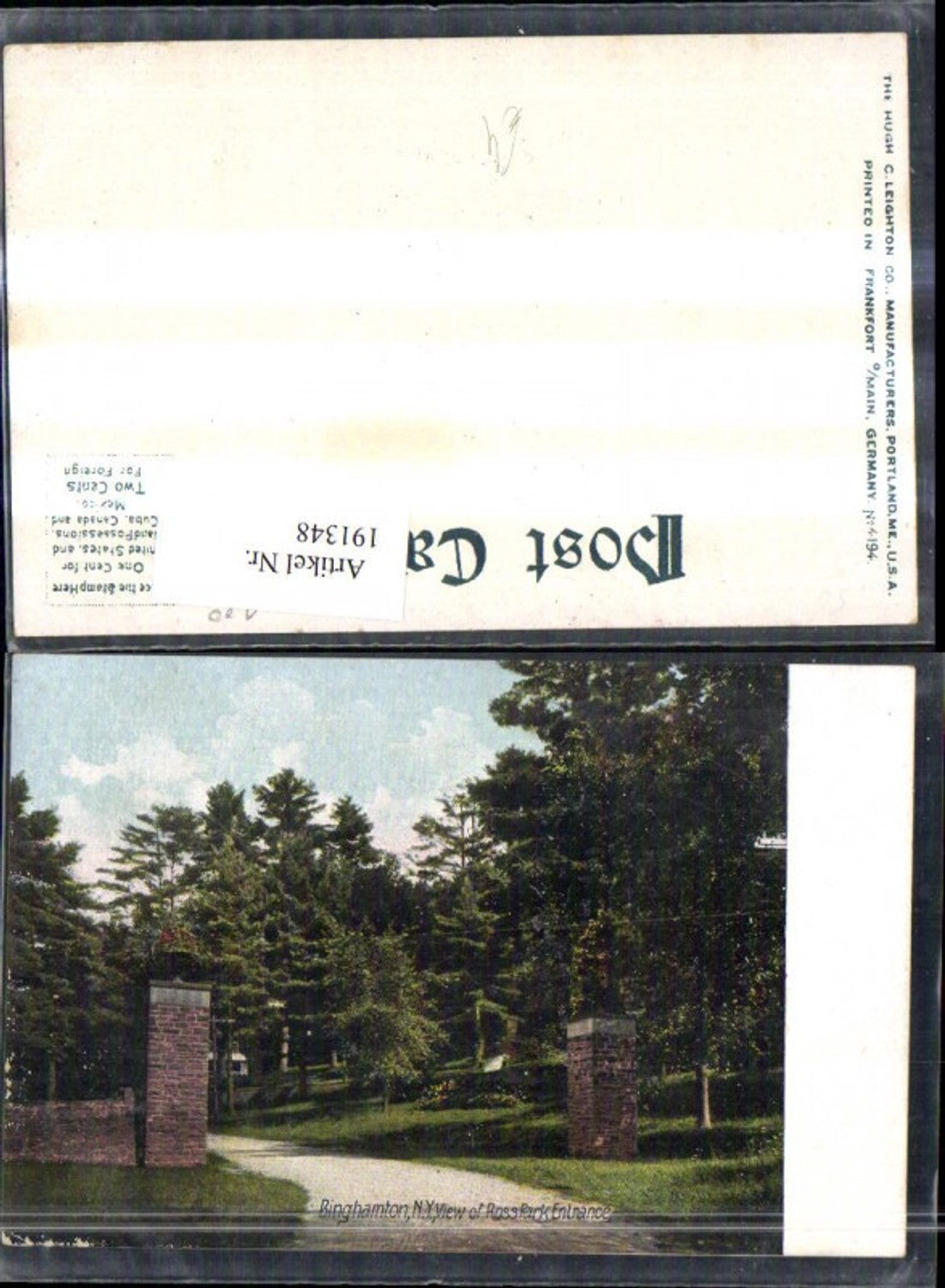 Alte Ansichtskarte – Old Postcard