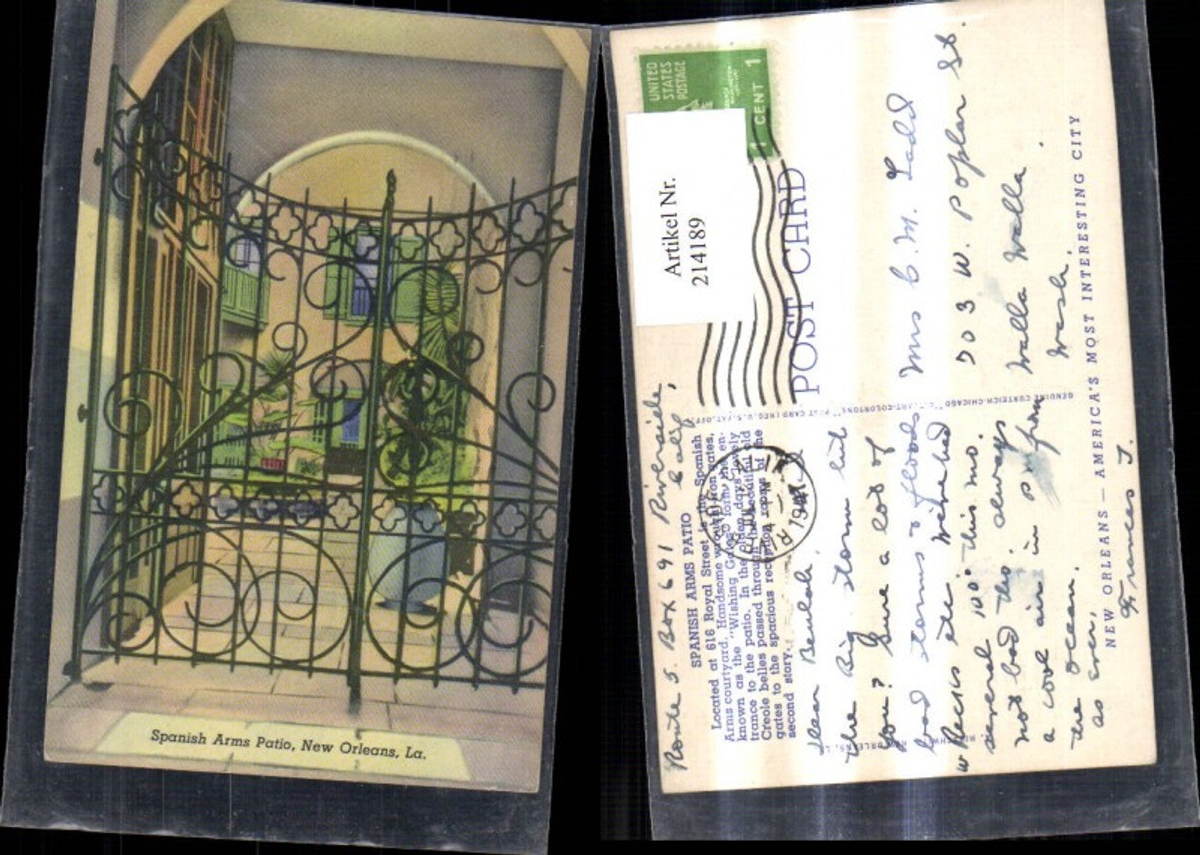 Alte Ansichtskarte – Old Postcard