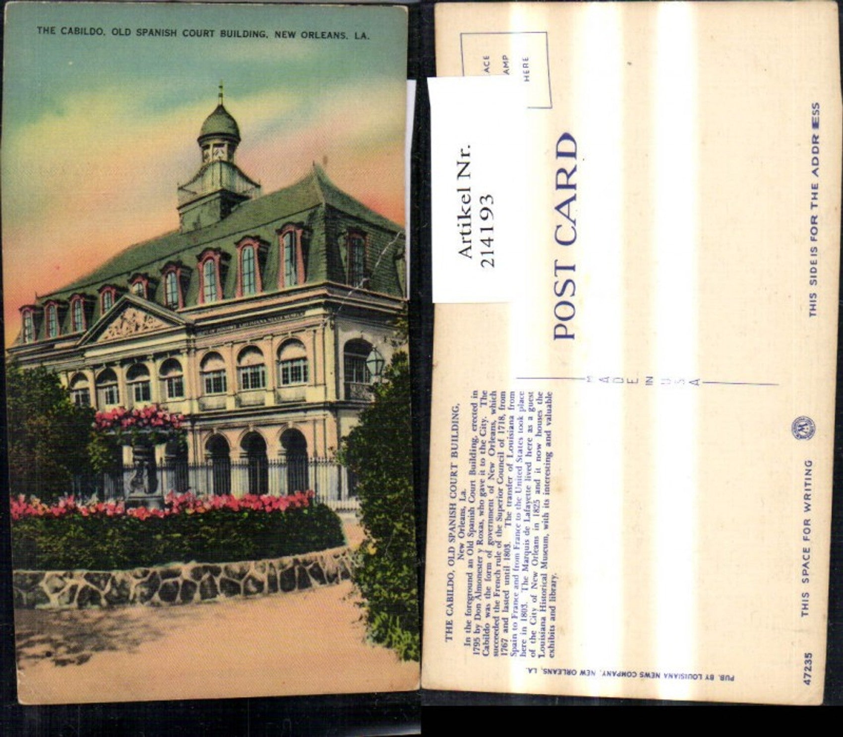 Alte Ansichtskarte – Old Postcard