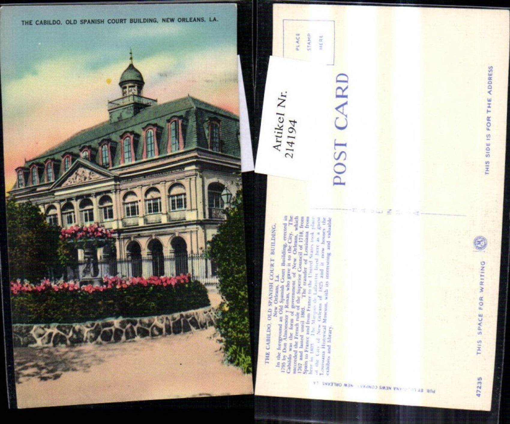 Alte Ansichtskarte – Old Postcard