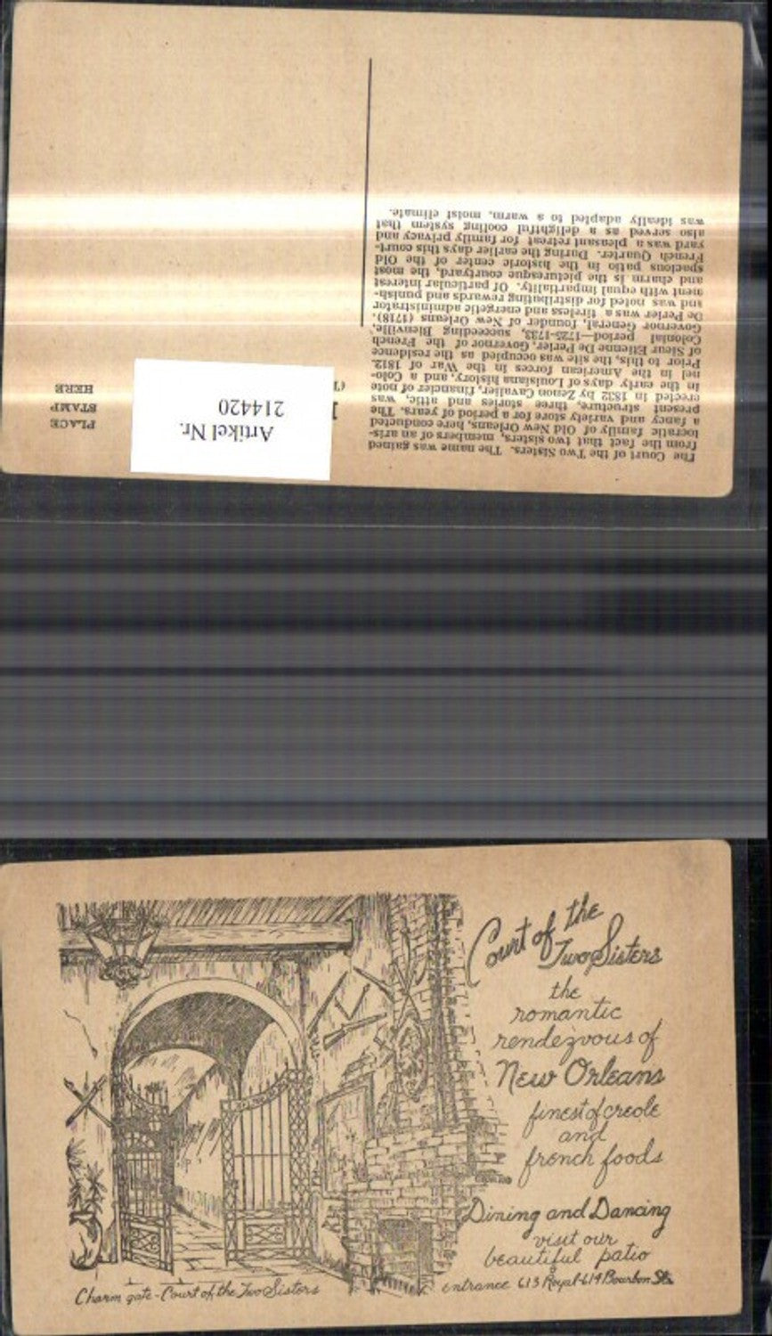 Alte Ansichtskarte – Old Postcard