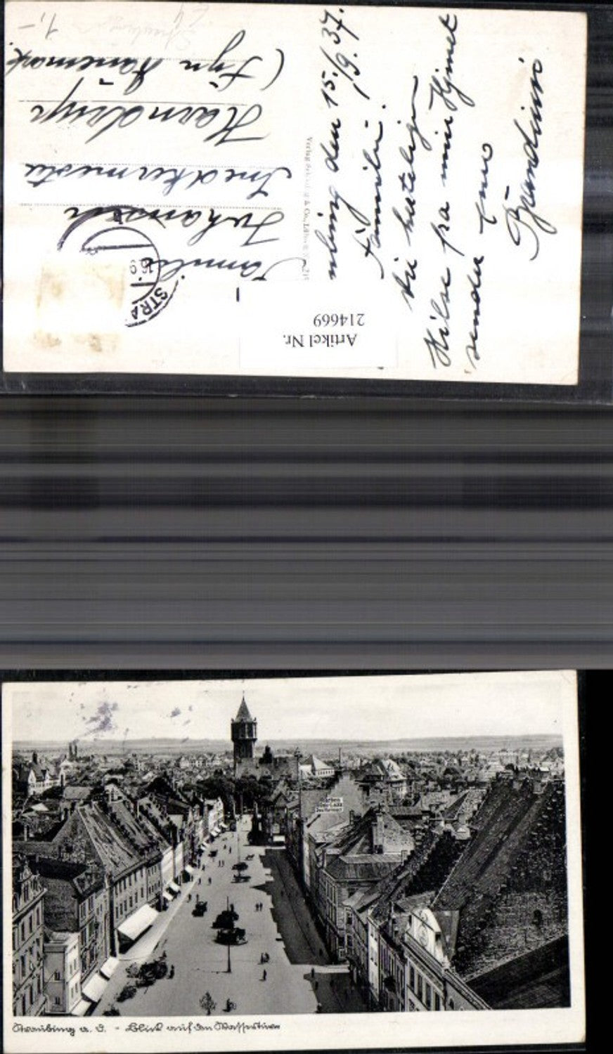 214669,Straubing v. Oben Blick a. d. Wasserturm