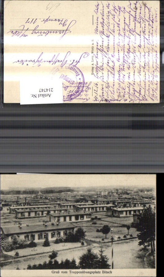 214747,Gruß v. Truppenübungsplatz Bitsch Militär