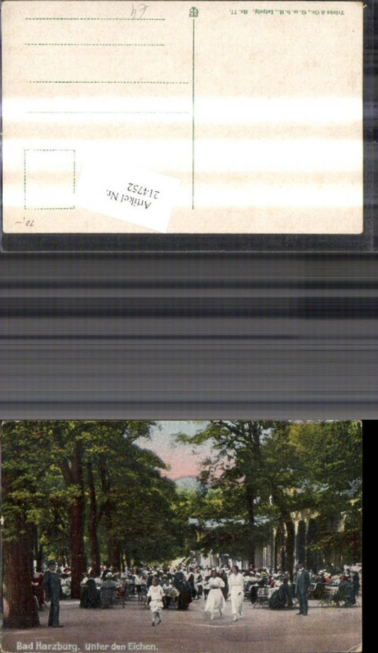 214752,Bad Harzburg Unter d. Eichen Ansicht m. Personen pub Trinks & Co. 77