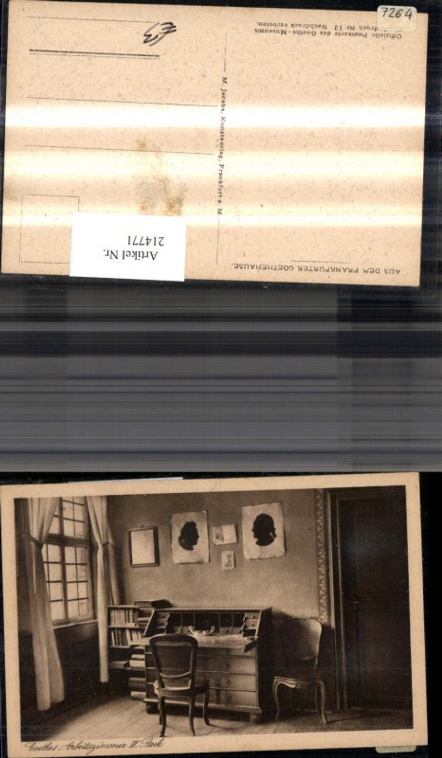 214771,Frankfurt Goethehaus Innenansicht Arbeitszimmer 3. Stock
