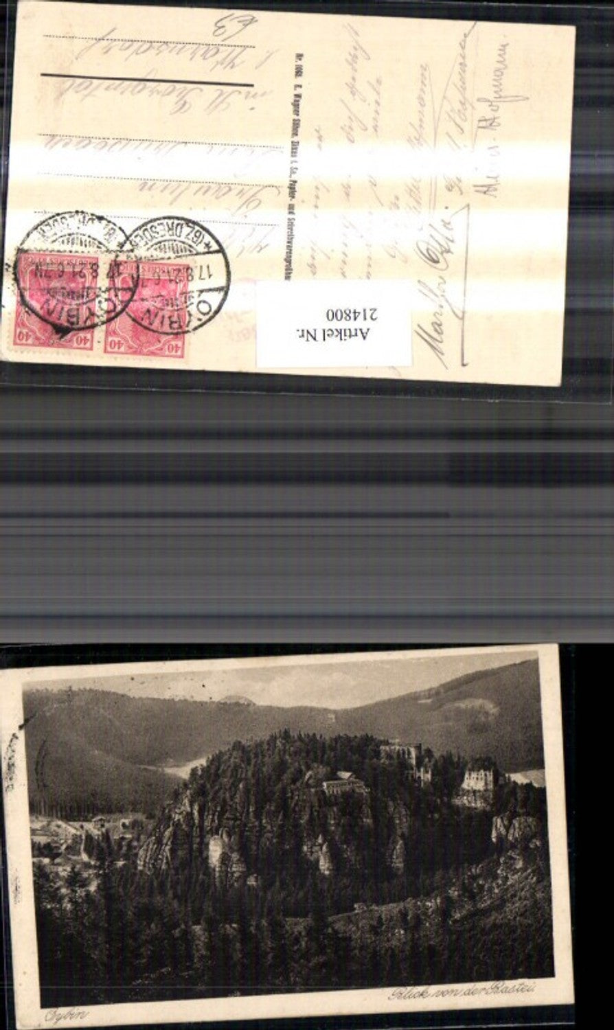 214800, Oybin view from the Bastei