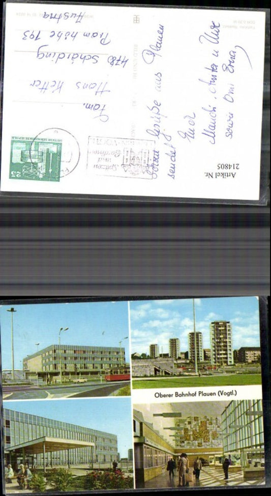 214805,Plauen Vogtland Oberer Bahnhof Mehrbild Ak