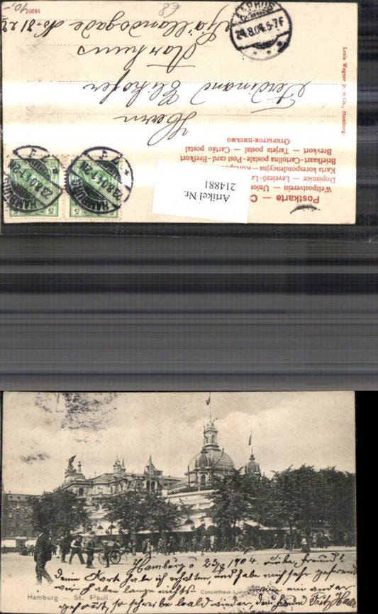 214881,Hamburg St Pauli Concerthaus Ludwig Konzerthaus