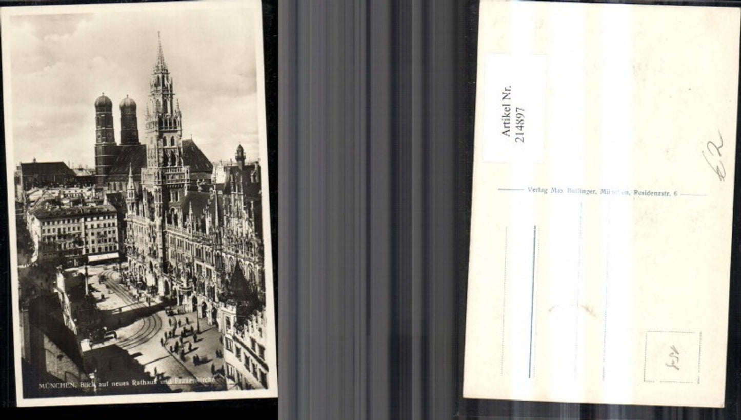 214897,München Blick a. neues Rathaus u. Frauenkirche