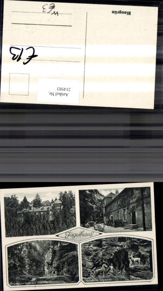 214985,Jägerhaus Mehrbild Ak Eingang Hubertus Kapelle Hainberg Sehlde