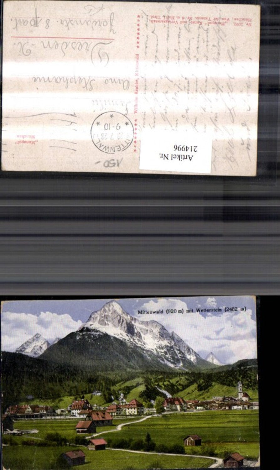 214996, Mittenwald m. Wetterstein