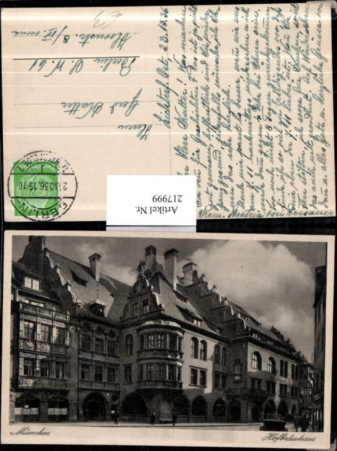 217999,München Hofbräuhaus Brauhaus