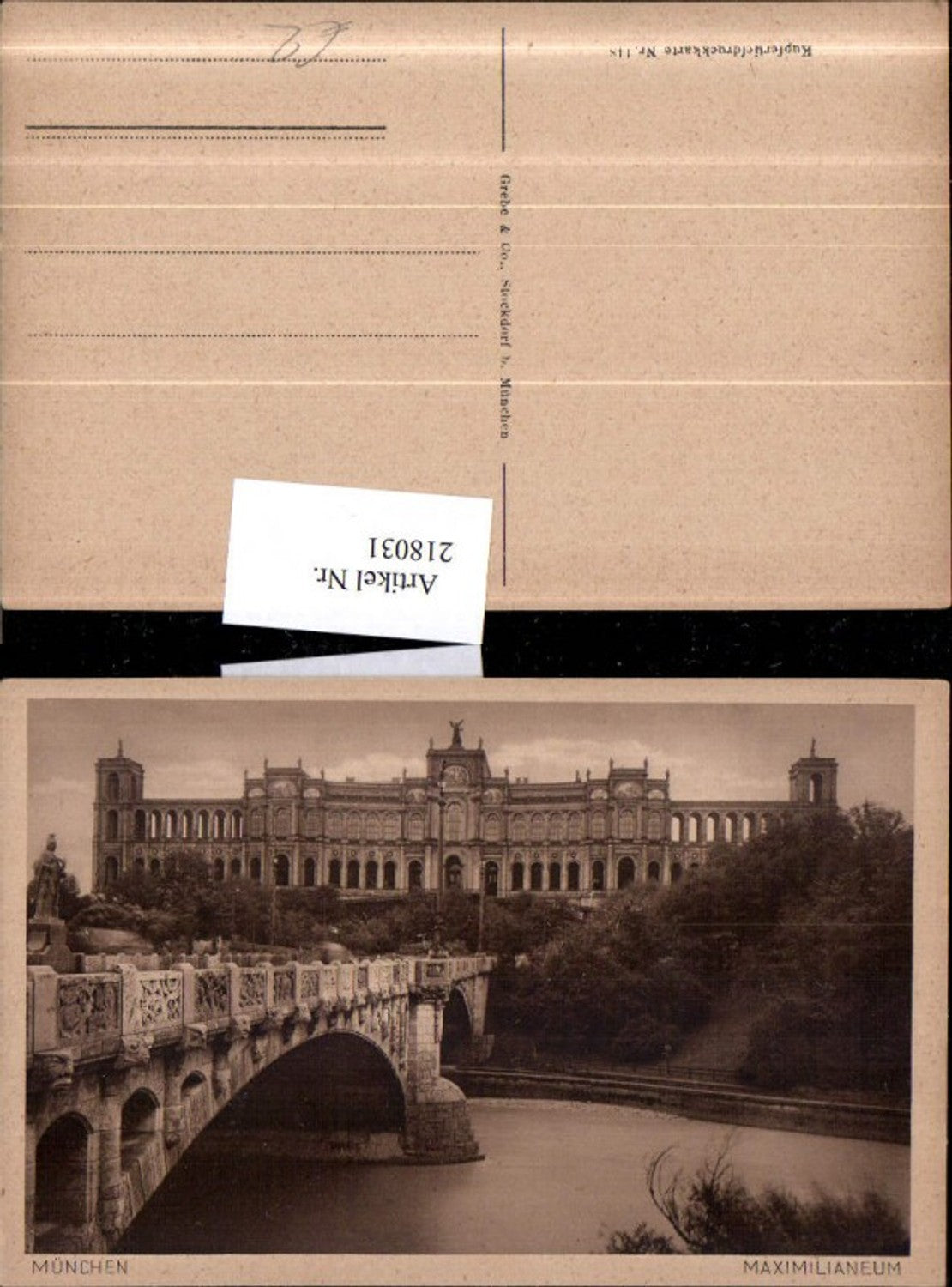 218031, Munich Maximilianeum Building Bridge