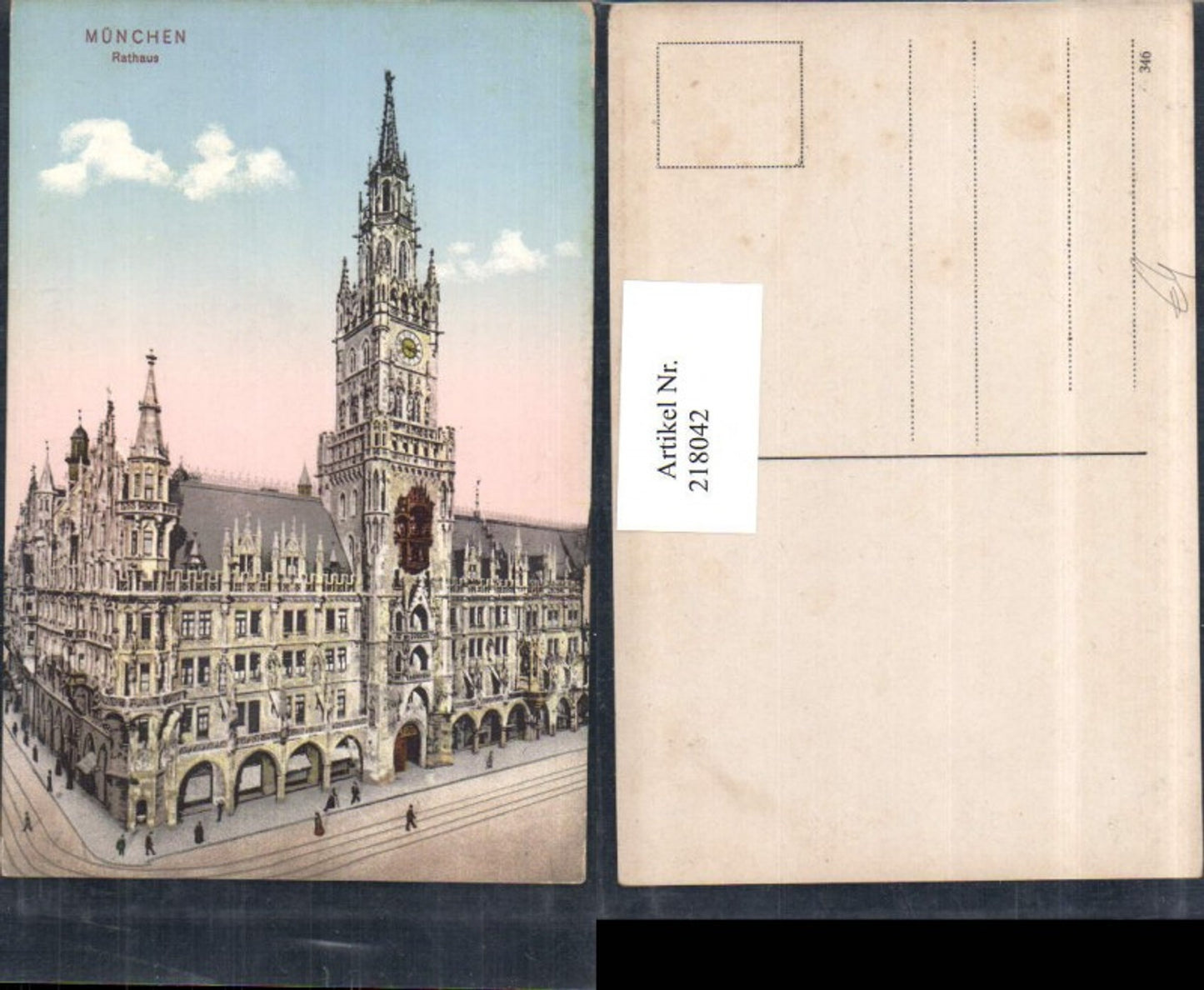 218042,München Rathaus Rathausturm