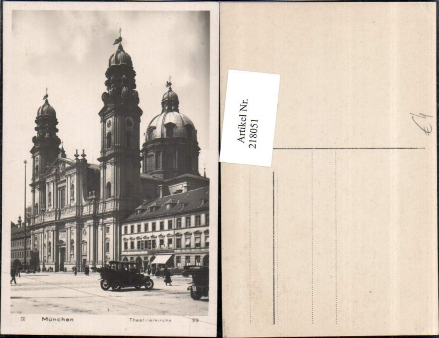 218051, Munich Theatinerkirche Church