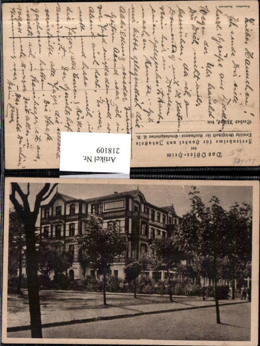 218109,Seebad Ahlbeck Ostseeheim der Ferienheime für Handel u. Industrie