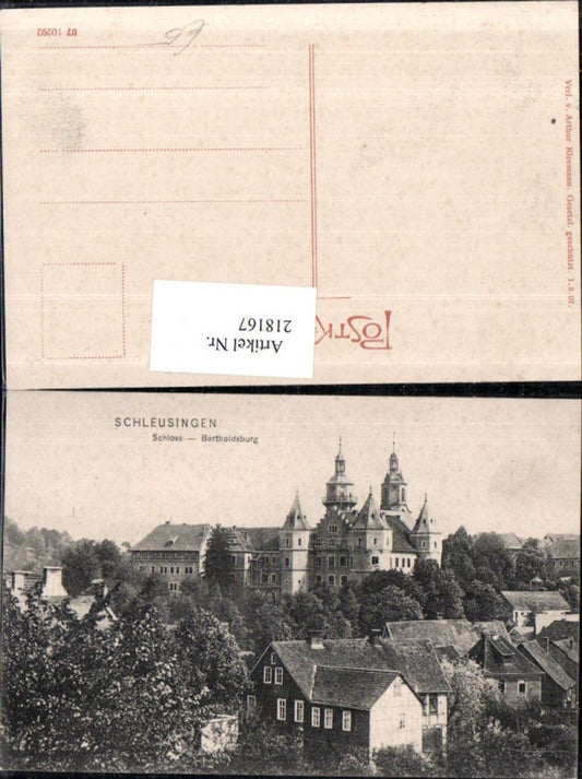 218167,Schleusingen Schloss Bertholsburg