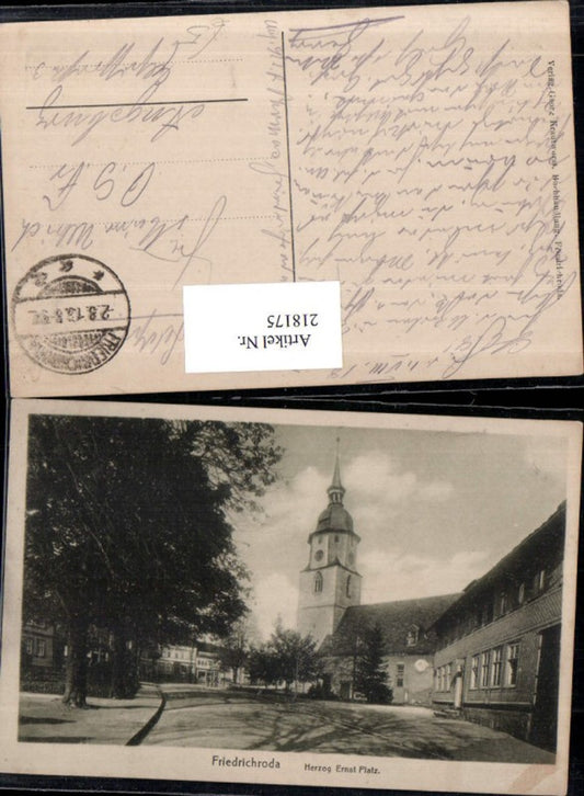 218175, Friedrichroda Herzog Ernst Platz Church Street view