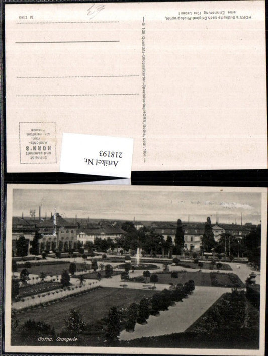 218193,Gotha Teilansicht Orangerie Park
