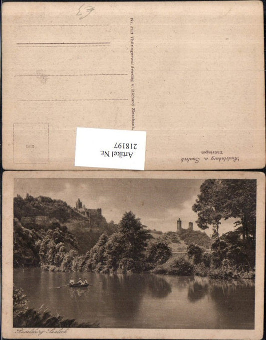 218197, Rudelsburg and Saaleck in Thuringia, castle area near Bad Kösen