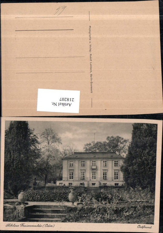 218207,Schloss Freienwalde a. d. Oder Ostfront