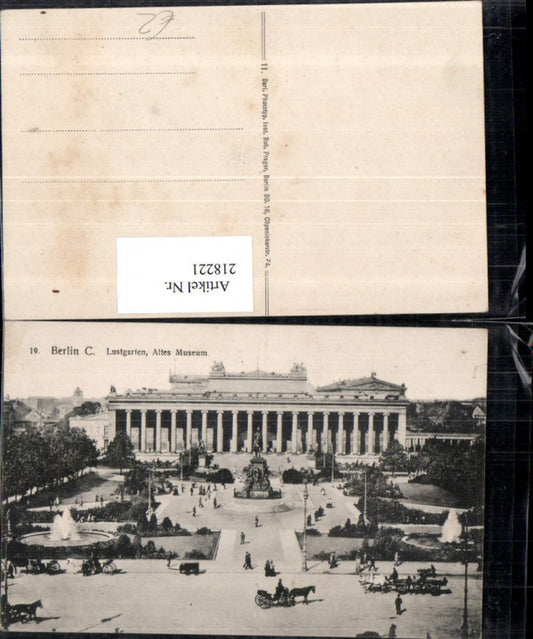 218221,Berlin Charlottenburg Lustgarten Altes Museum