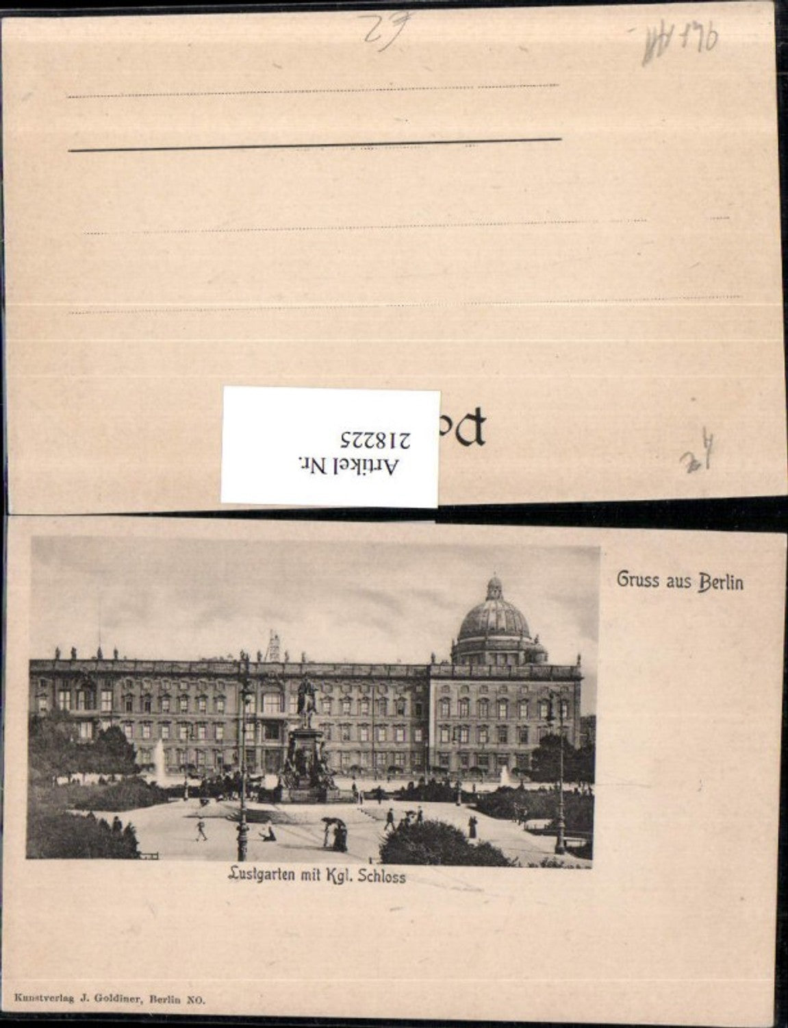 218225,Berlin Lustgarten m. Königlichem Schloss