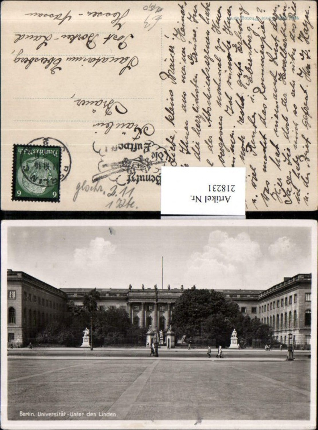 218231,Berlin Universität Unter den Linden