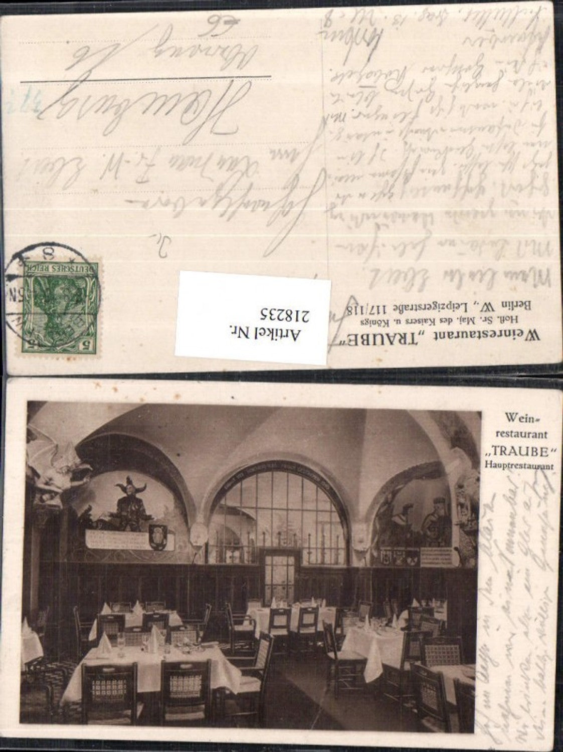 218235,Berlin Wedding Weinrestaurant „Traube“ Innenansicht