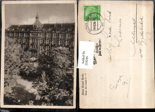 218246,Berlin Unter den Linden Hotel Bristol