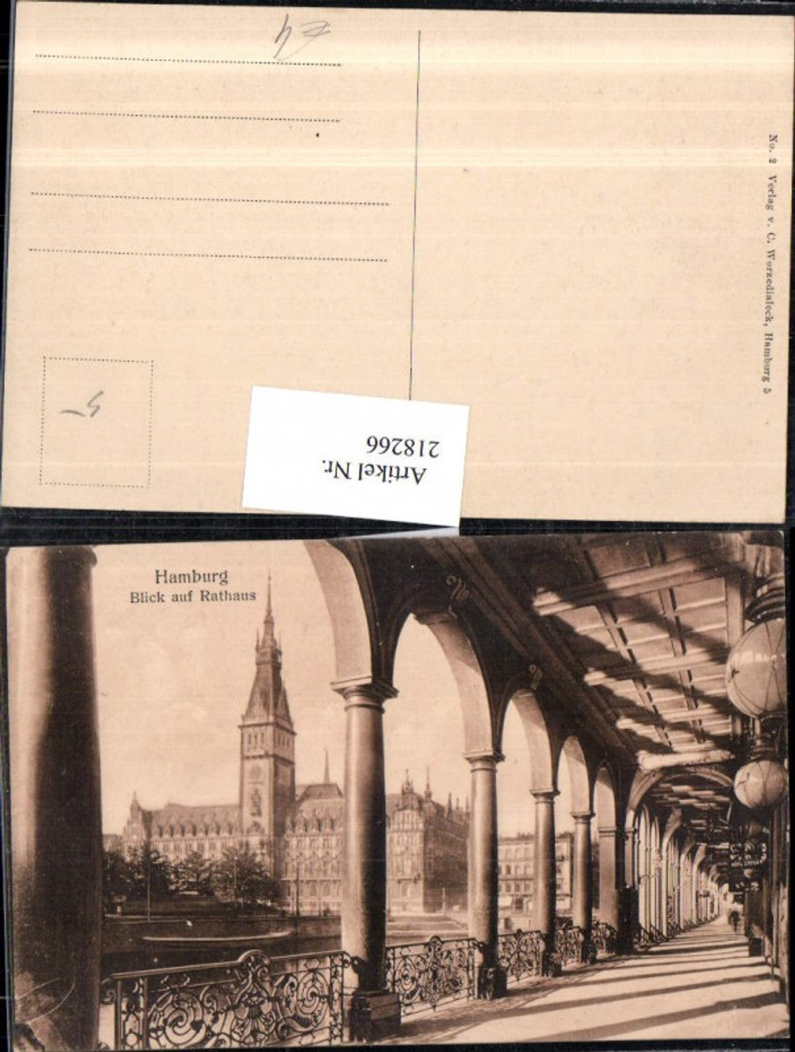 218266,Hamburg Blick auf Rathaus