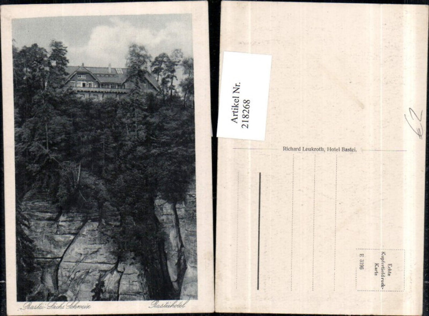 218268,Bastei-Sächsische Schweiz Basteihotel Hotel