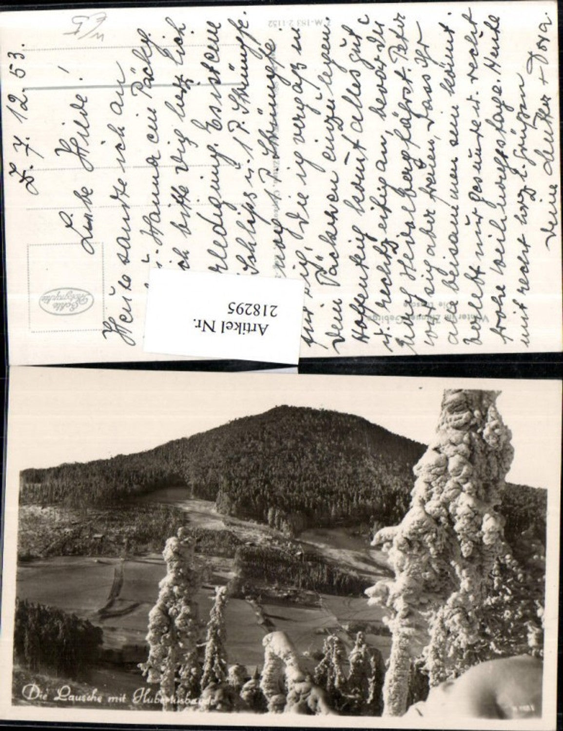 218295,Winter im Zittauer Gebirge Die Lausche m. Hubertusbaude b. Waltersdorf Großschönau