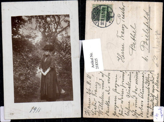 218325,Foto AK Hannover Frau m. Hut