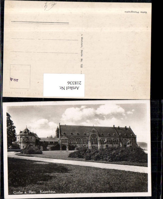 218336,Goslar a. Harz Kaiserhaus