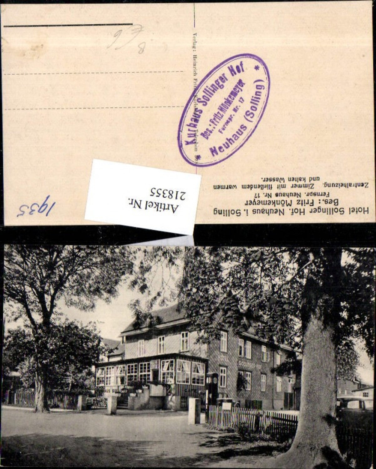 218355,Hotel Sollinger Hof b. Neuhaus in Solling