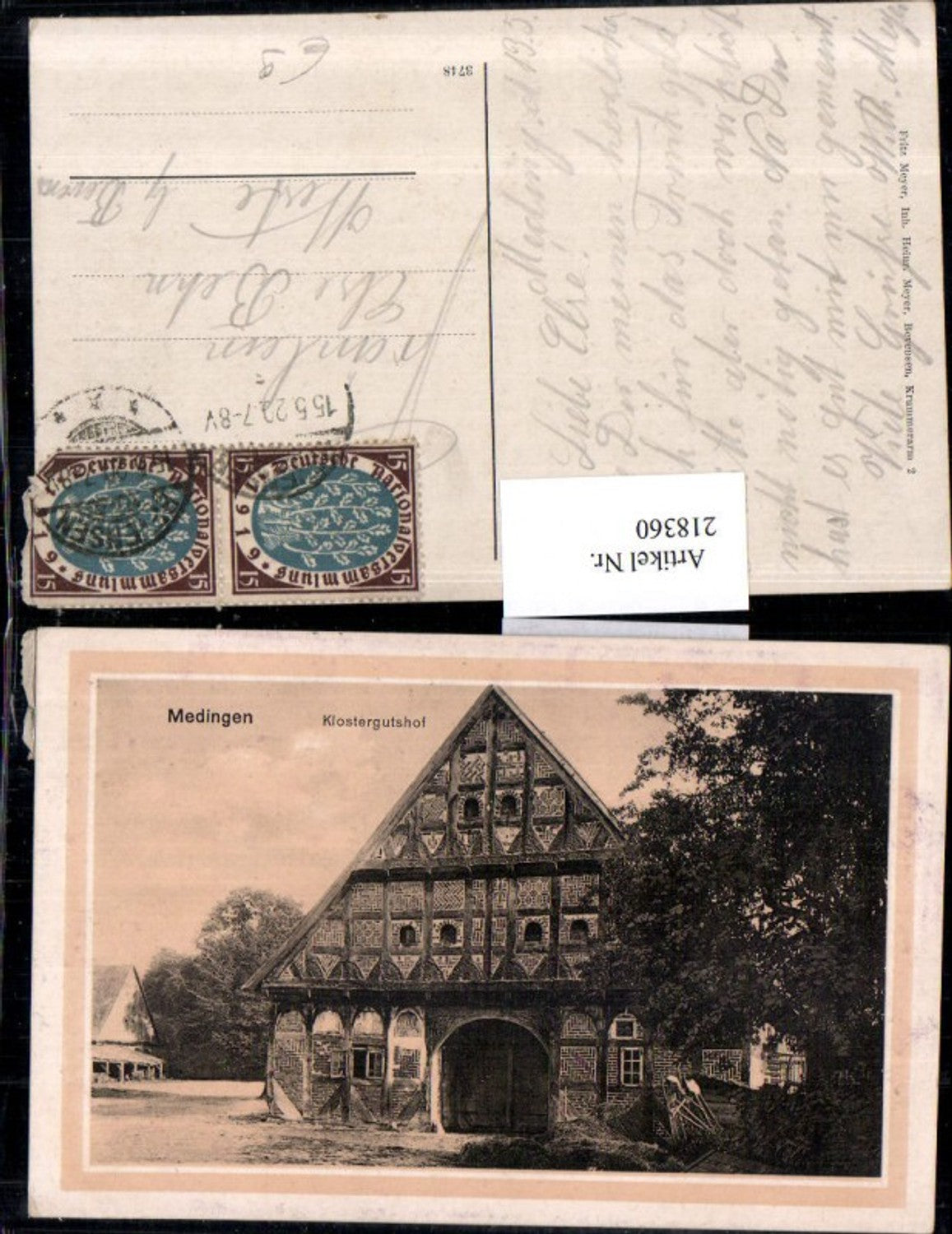 218360,Medingen Klostergutshof Hausansicht